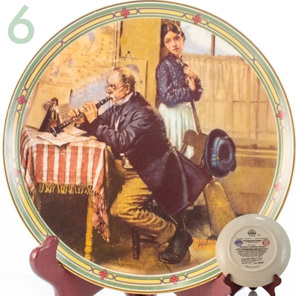 NORMAN Rockwell Collectors Plates | Nostalgic Decor | The Saturday Evening Post - Picture 7 of 8